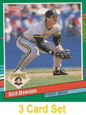 Sid Bream Baseball Card Collection